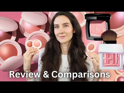 RARE BEAUTY Soft Pinch Luminous Powder Blushes Review & Comparisons to CHANEL & HAUS LABS