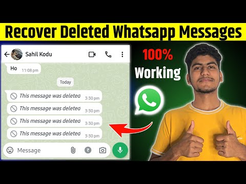 Whatsapp Deleted Messages Recovery | How to See Deleted Messages on Whatsapp