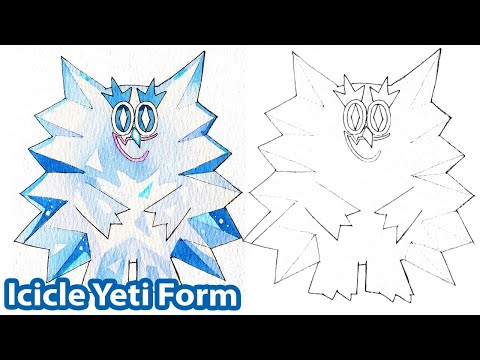 How to draw Icicle Yeti - Yeti Form | Cookie Run Kingdom