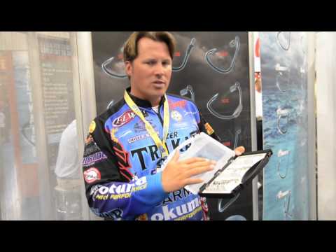 Pro Angler Scott Martin highlights the new Trokar hook kits at ICAST 2013