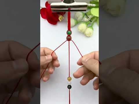 Five Gods of Wealth Rope weaving skills sharing Handmade DIY Simple braided bracelet tutorial Br