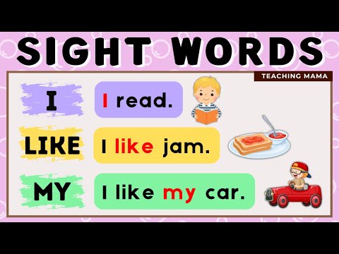 LET'S READ! | NEW SIGHT WORDS SENTENCES | I, LIKE, MY | PRACTICE READING ENGLISH | TEACHING MAMA