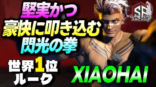 【世界1位 極･ルーク】派手にカマすぜェッ！堅実かつ豪快に閃光の拳を叩き込む XIAOHAI｜XIAOHAI (ルーク) vs マノン ,  E.本田 , 春麗【スト6】