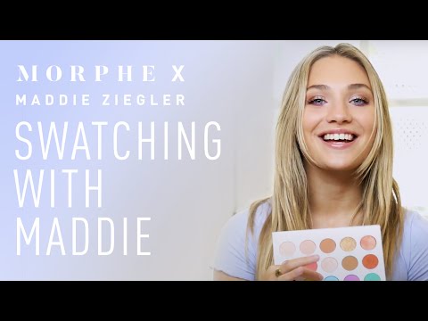 Maddie Ziegler Swatches Her Morphe Palette