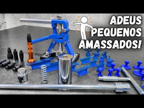 Barato no AliExpress: Kit de Martelinho de Ouro Para Reparar Pequenos Amassados ​​em Carro ou Moto