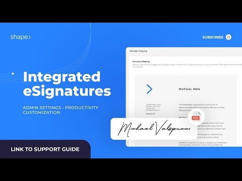 How to Enable and Use Shape Software's Integrated eSignature Solutions