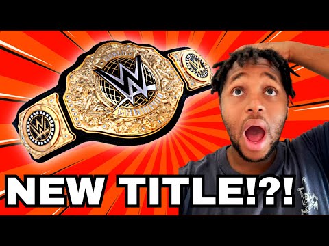 My Reaction To The *NEW* World Heavyweight Championship! || WWE News