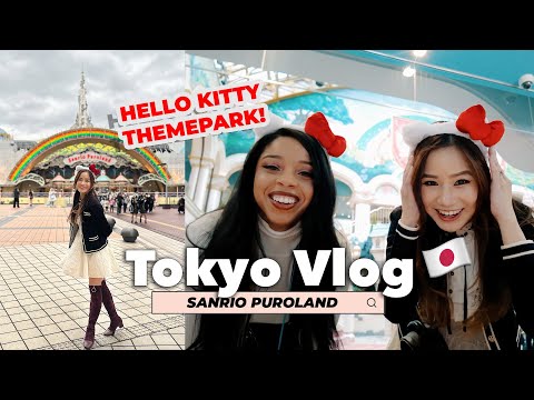 tokyo vlog 🇯🇵 Sanrio Puroland - Hello Kitty Theme Park in Tokyo | Living in Japan