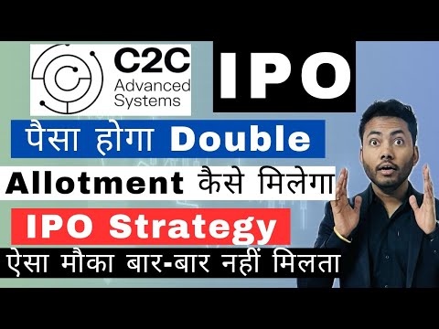 C2C Advanced Systems IPO Review🔥| Allotment Strategy | Latest IPO GMP | Grey Market Activity