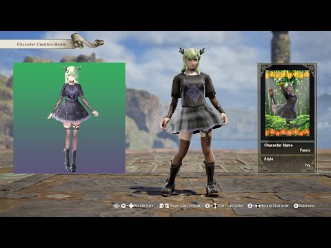 SoulCalibur 6; Goth Fauna (Ceres Fauna) Hololive EN custom character video guide by Zeno XC