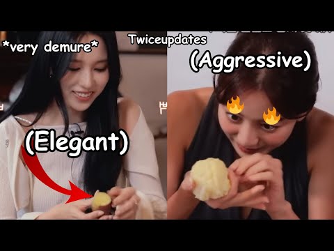 twice mina being calm vs jihyo being aggresive *she’s struggling calmly*