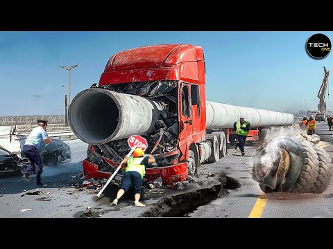 Dangerous Idiots Fastest Truck & Heavy Equipment Fails | Extreme Truck Idiots at Work #9