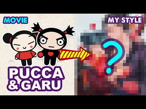 How To Draw PUCCA and GARU  | Semi Realistic Style | Huta Chan