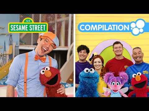 Sesame Street: Elmo's Party with Blippi, Baby Shark, The Wiggles & More! | 1 HOUR Songs for Kids