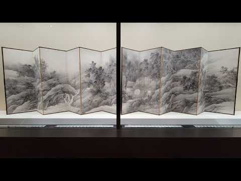 松林桂月 Matsubayashi Keigetsu(1876-1963)《山居》Mountain Retreat紙本墨画昭和 10 年(1935) 東京国立博物館蔵