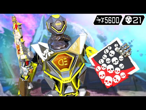 PATHFINDER 21 KILLS AND 5600 DAMAGE (Apex Legends Gameplay)