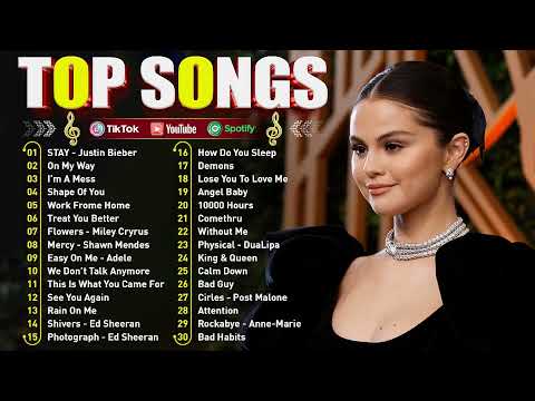 Top 100 Songs 2024 - Maroon 5, Ed Sheeran, Selena Gomez, Adele, The Weeknd, Dua Lipa