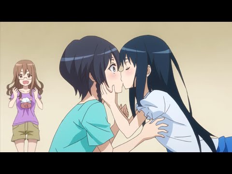 Anime girl kiss girl #15 | Lesbian kiss