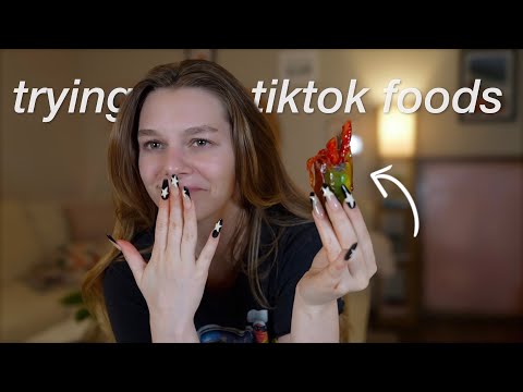 TRYING VIRAL TIKTOK FOODS...before it gets banned