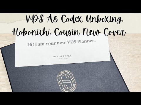 VDS A5 Codex Unboxing: Hobonichi Cousin New Cover