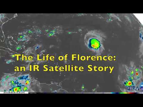 Hurricane Florence Satellite Loop for period September 2-14, 2018