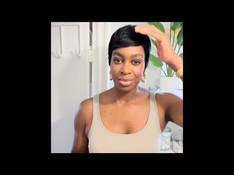 Installing a wig on 4c hair. NO LUMPS OR BUMPS