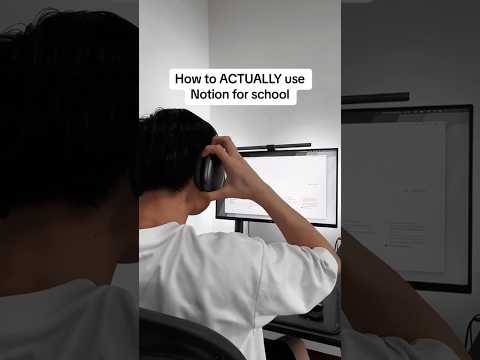 How to ACTUALLY  use Notion for school #notion #studygram #university #college