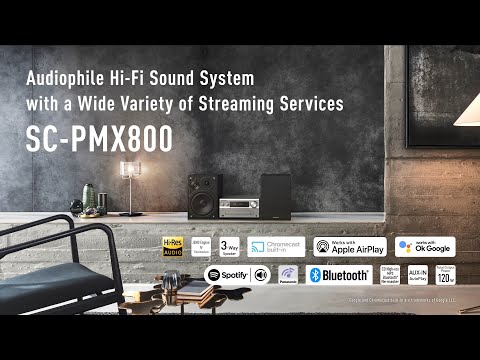 Panasonic SC-PMX800 Audiophile Hi-Fi Sound System with Wide Variety of Streaming Services