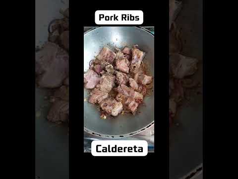 Pork Ribs Caldereta muna #caldereta #pinoyfood #cooking