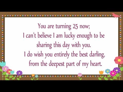 25th Birthday Wishes for Daughter || Happy 25th Birthday