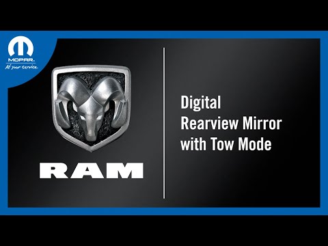 Digital Rearview Mirror with Tow Mode | How To | 2025 Ram Trucks