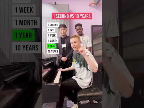 1 second VS 10 years playing piano