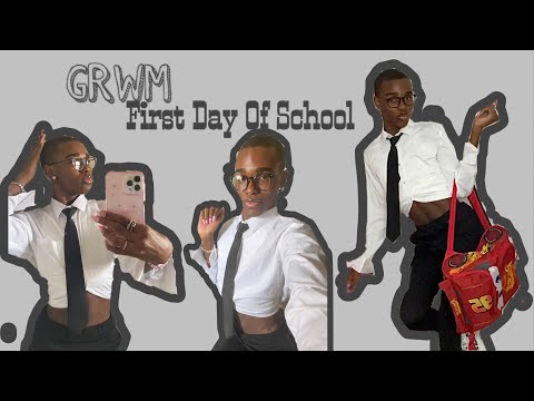 GRWM LAST FIRST DAY OF SCHOOL #grwm #grwmoutfit #outfitinspo #firstdayofschool #ootd #school