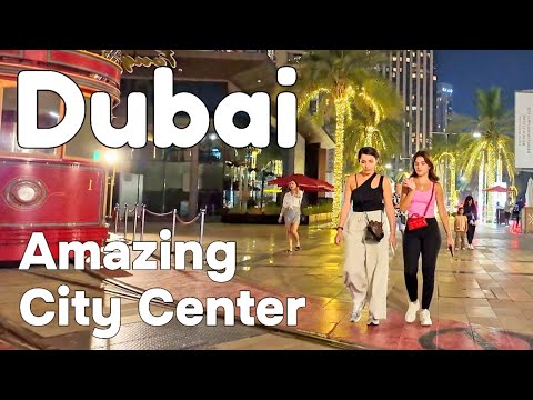 Dubai 🇦🇪 Night Life, Amazing City Center [4K] Walking Tour