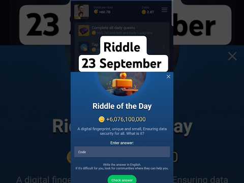 X Empire riddle of the day today 23 September | Musk empire riddle