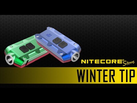 (Discontinued) Nitecore Tip Winter Edition Gift Set - Brightest Keychain Flashlight 360 Lumens