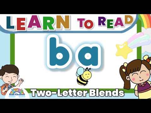 Two-Letter Blends "a" | Short a Sound | Learn to Read | Reading Phonics for Kids