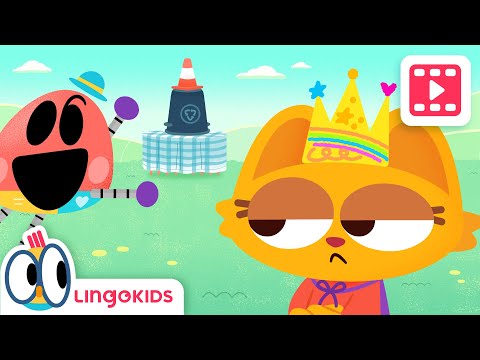 Meet the QUEEN 👑 Baby Bot Backyard Tales Cartoons for Kids | Lingokids