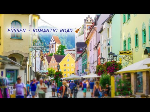 Travel in Germany🇩🇪  Fussen sightseeing and walking around the city / Alpine foot town | Travel Vlog