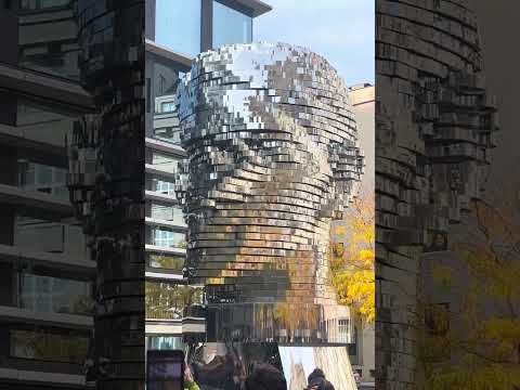 Discover the Magic of Prague's Rotating Franz Kafka’s Head Statue! #shorts