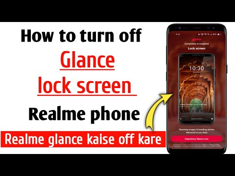 How to turn off glance lock screen in realme | glance for realme kaise off kare