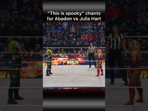 “This is Spooky” Chants for Abadon vs Julia Hart at AEW Worlds End