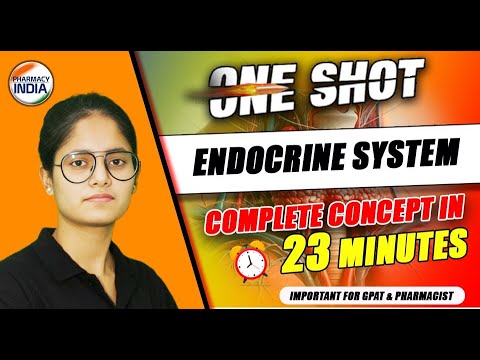 Endocrine System | One Shot | Complete Concept in 30 Minutes #gpatexam #pharmacist #druginspector