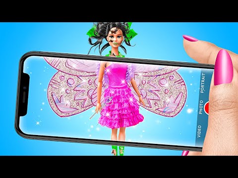 From Barbie Doll to Fairy Doll DIY Makeover! Hacks and Gadget for Dolls