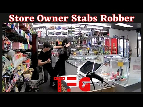 Las Vegas Store Owner Stabs Robber - TheFirearmGuy