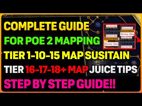 COMPLETE POE 2 Endgame Tier 1-15-18+ Mapping Guide! | BEST TOWER USAGE & Juiced Farming!