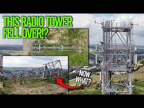 Why Did This Cell Tower Fall Over? A British Telecom Microwave Site Tour