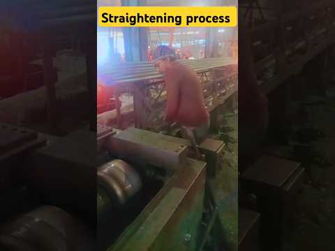 ROUND BAR STRAIGHTENING MACHINE! 50mm Bar Straightening #RoundBarStraightening #50mmBar #rollingmill