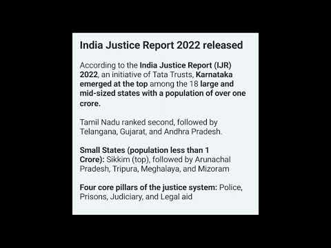 #india  justice report 2022 #shortvedio #currentaffairs #gkfacts