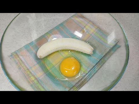 Mix  Banana And Egg In Just 10 Minutes! A Magical Dessert Without An Oven!